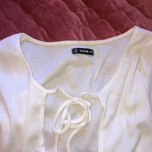 SHEIN white crop